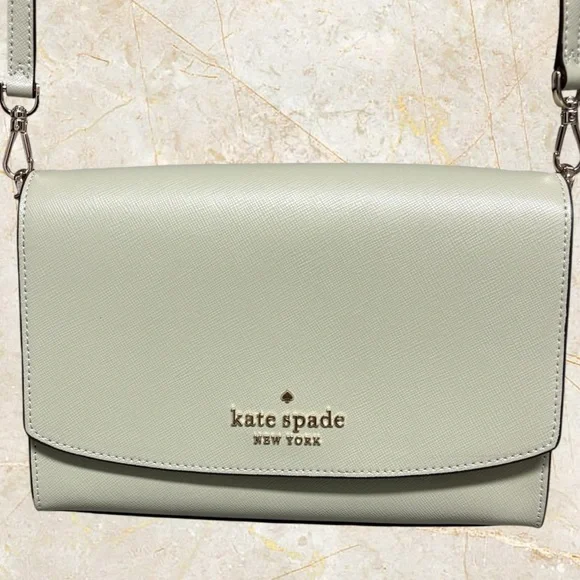 Kate Spade Carson Convertible Crossbody Sage Green NWOT - Picture 2 of 10
